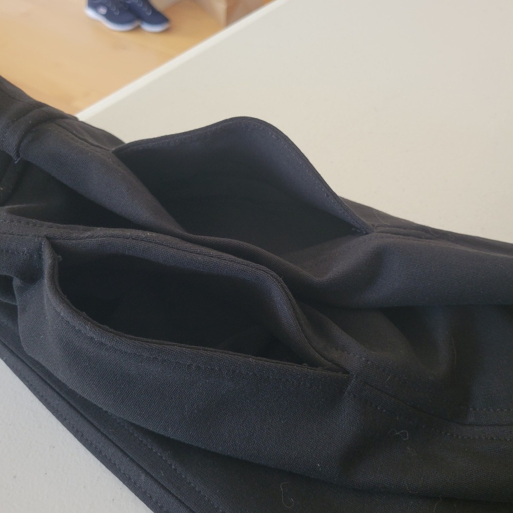 J Jill Black Stretch A-Line Midi Skirt Size 12 Career‎ Office Church New - Picture 14 of 16